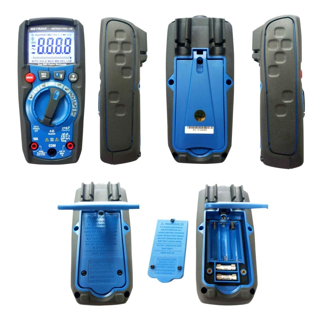 Metravi PRO 12B Digital TRMS Multimeter with Bluetooth