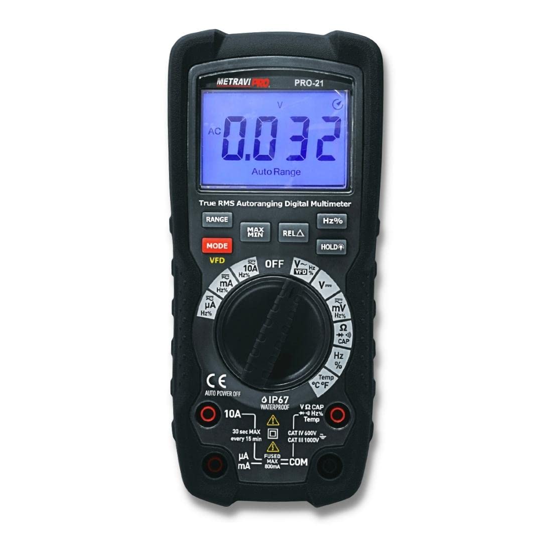 Metravi PRO 21 Industrial Grade Digital TRMS Multimeter with 700V VFD