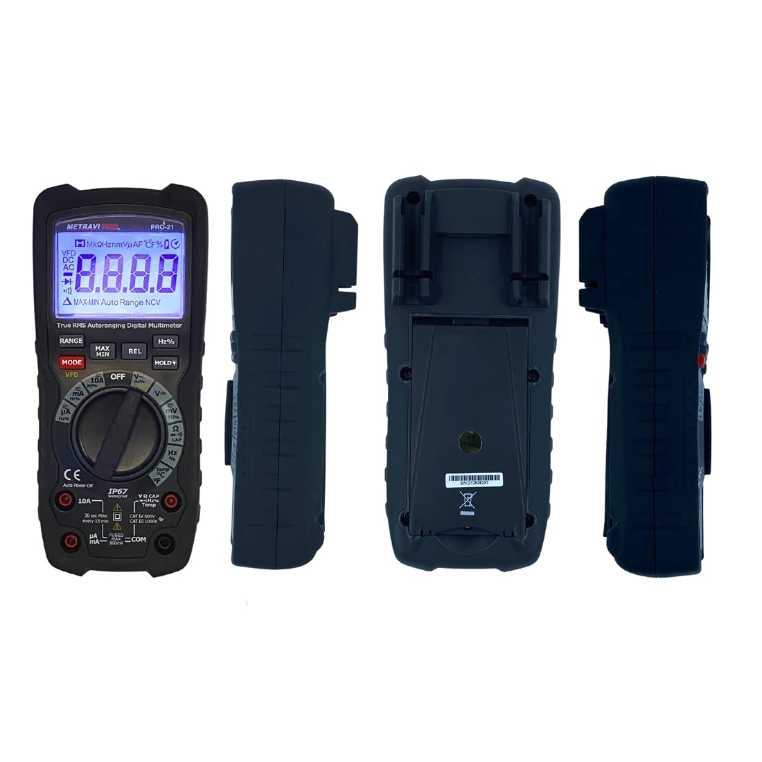Metravi PRO 21 Industrial Grade Digital TRMS Multimeter with 700V VFD