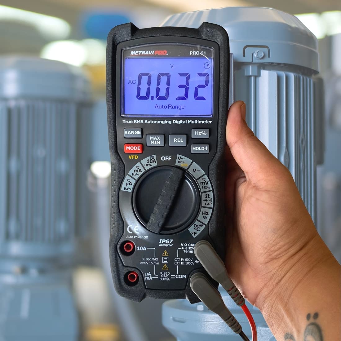 Metravi PRO 21 Industrial Grade Digital TRMS Multimeter with 700V VFD