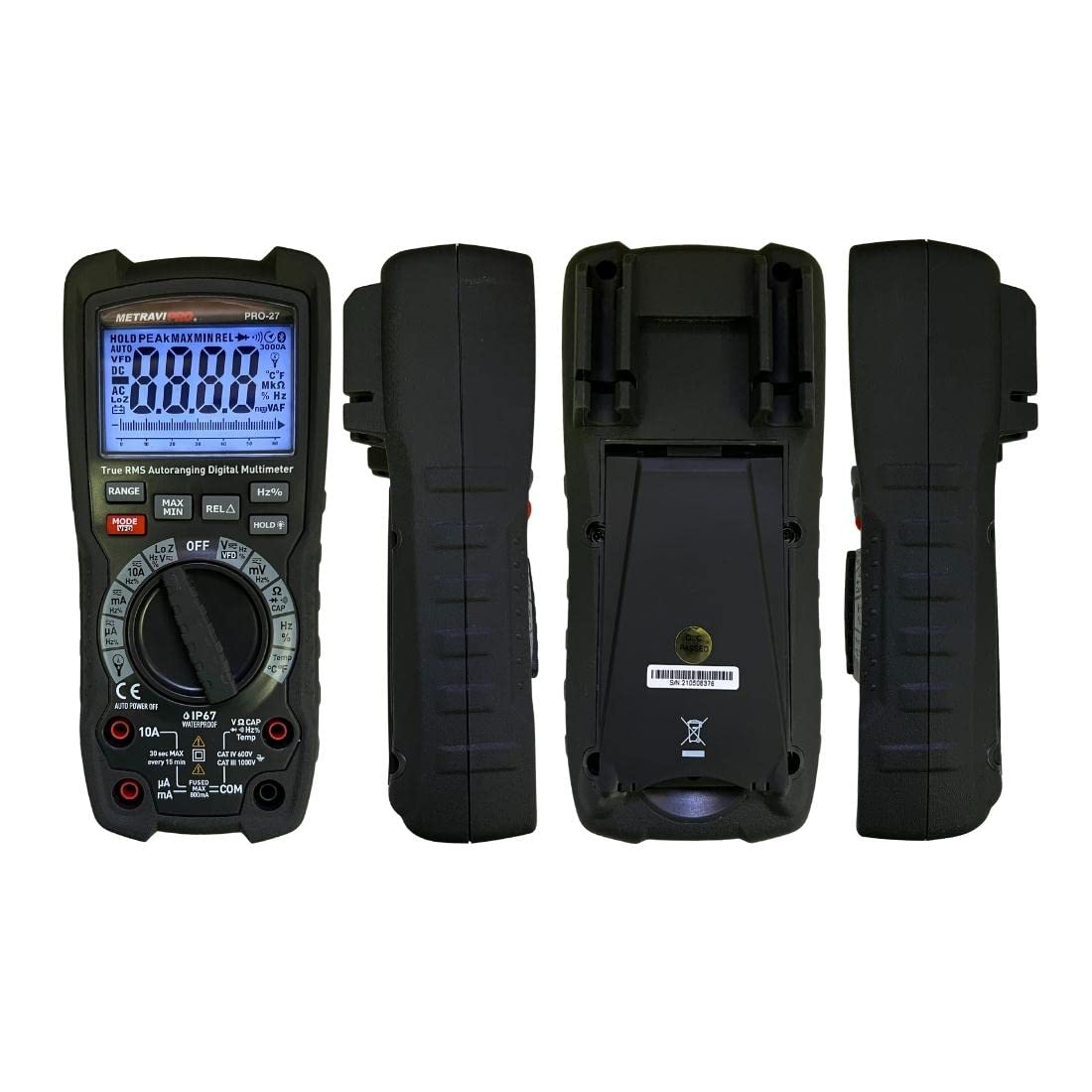 Metravi PRO 27 Industrial Grade, Digital TRMS Multimeter