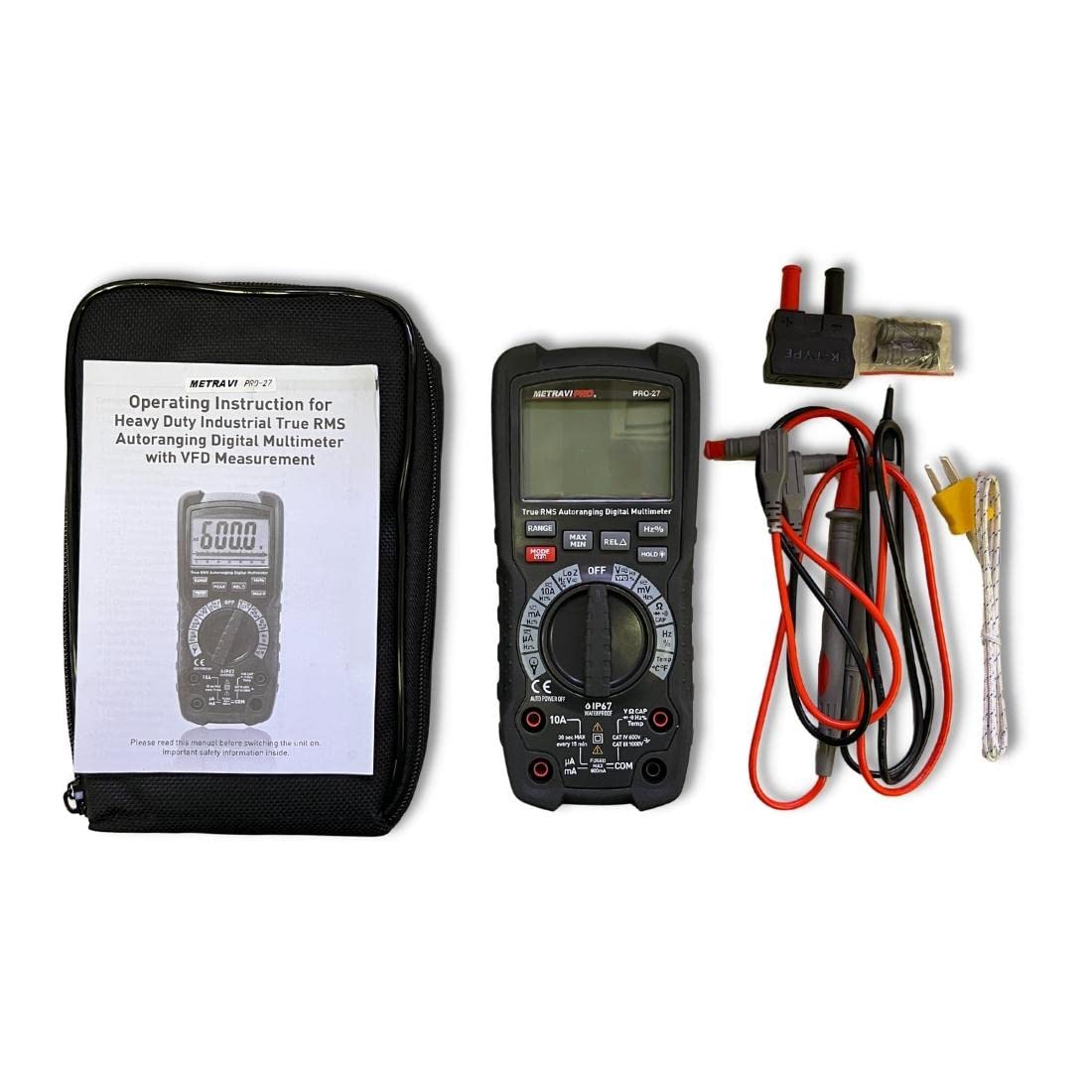 Metravi PRO 27 Industrial Grade, Digital TRMS Multimeter