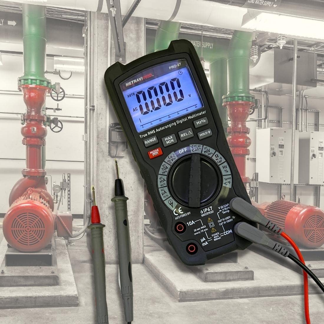 Metravi PRO 27 Industrial Grade, Digital TRMS Multimeter