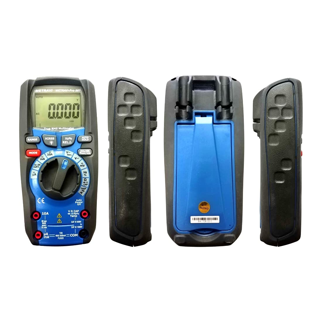 Metravi PRO 587 Digital TRMS Professional & Industrial 6000 counts Multimeter