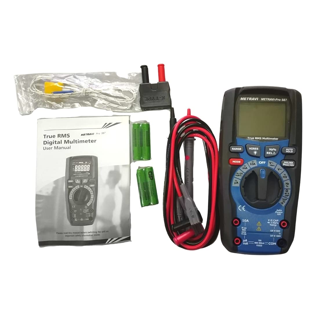 Metravi PRO 587 Digital TRMS Professional & Industrial 6000 counts Multimeter