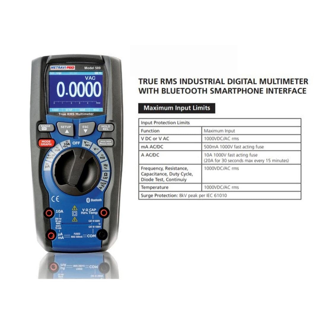 Metravi PRO 589 Digital TRMS Multimeter