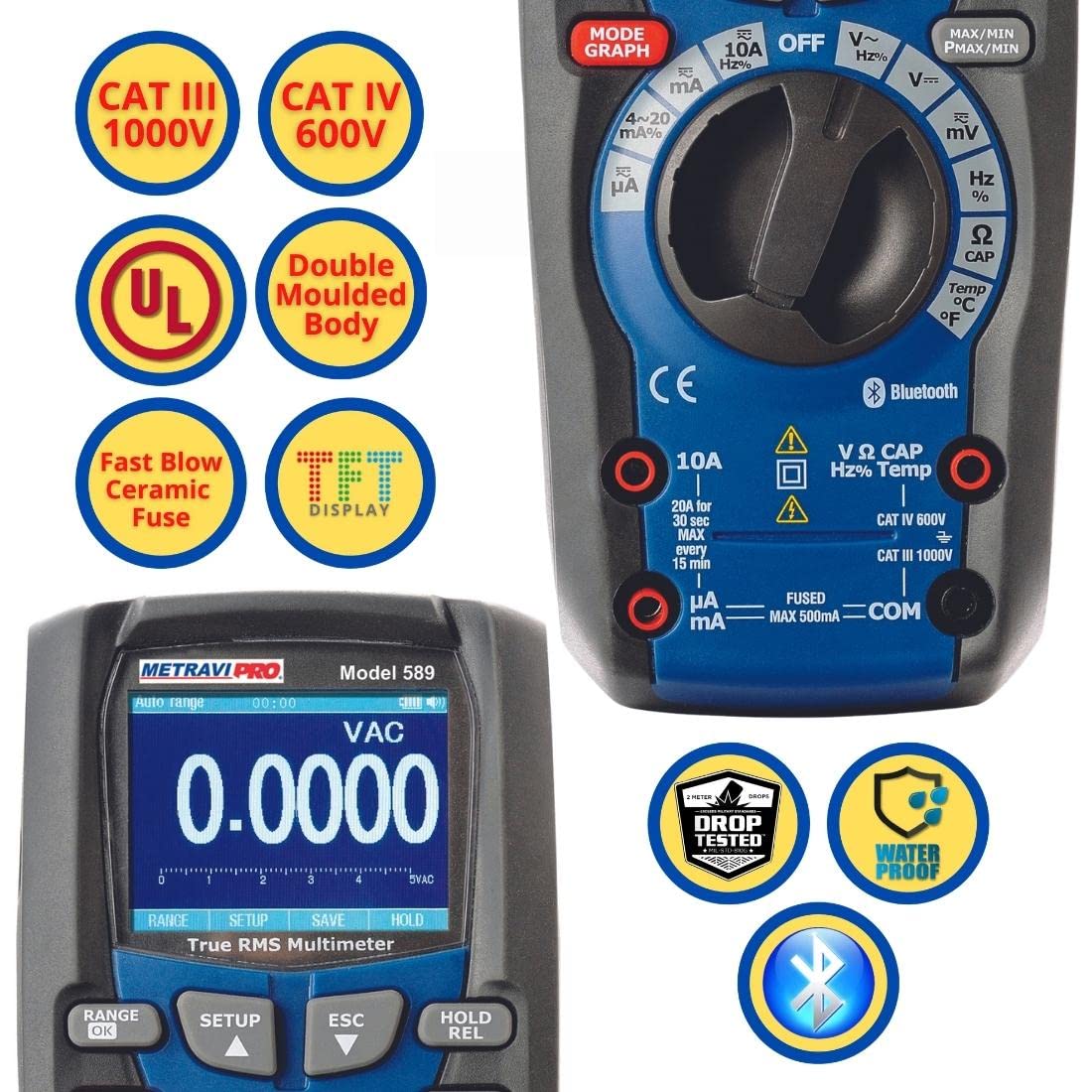 Metravi PRO 589 Digital TRMS Multimeter