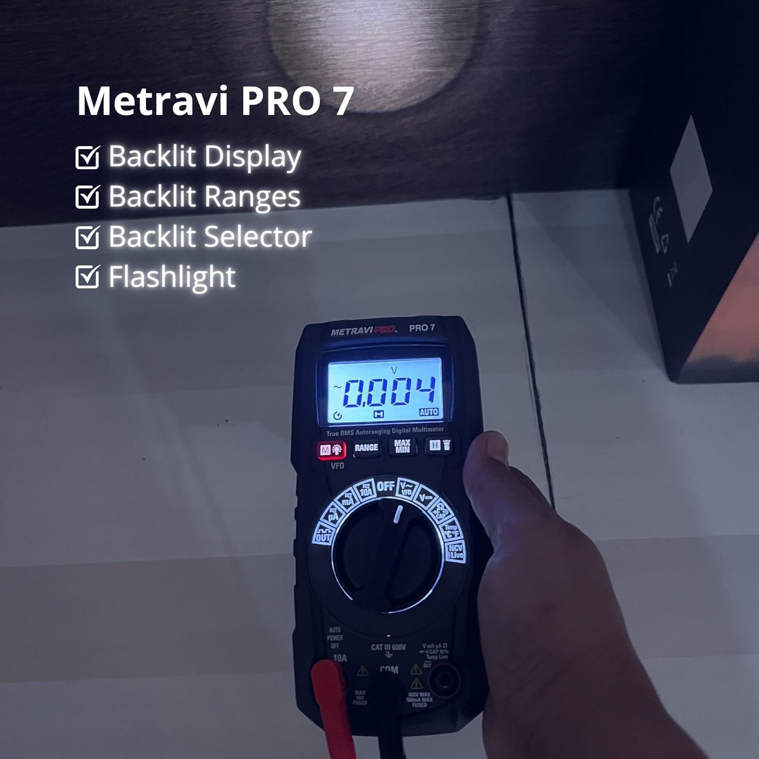 Metravi PRO 7 Auto-ranging Digital TRMS Multimeter