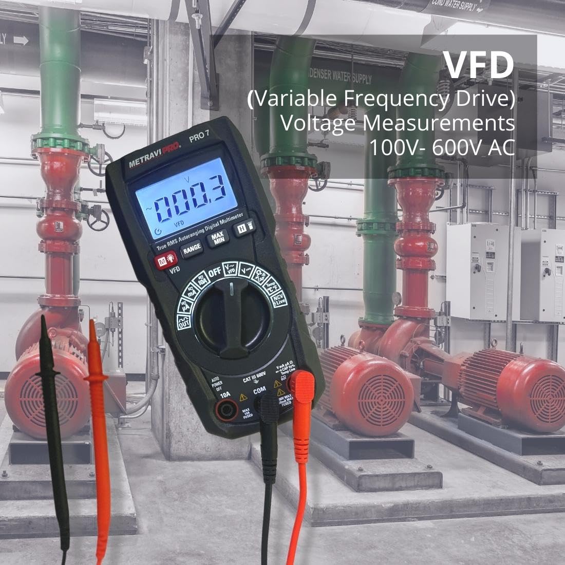 Metravi PRO 7 Auto-ranging Digital TRMS Multimeter
