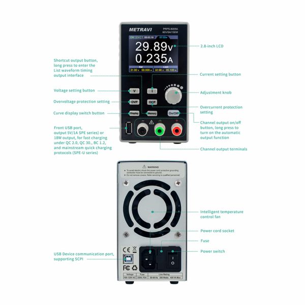 Metravi PRPS-6005A Programmable DC Regulated Power Supply
