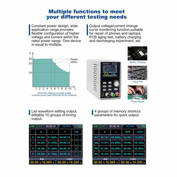 Metravi PRPS-6010A Programmable DC Regulated Power Supply