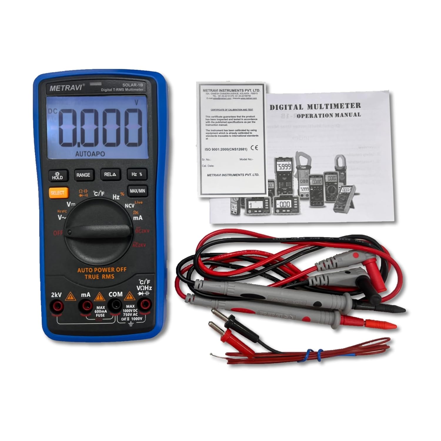 Metravi SOLAR-1B Digital TRMS Multimeter