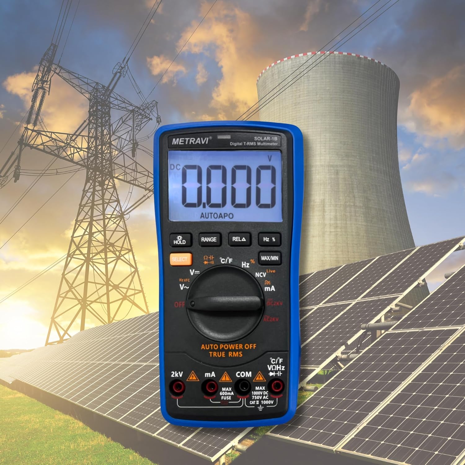 Metravi SOLAR-1B Digital TRMS Multimeter