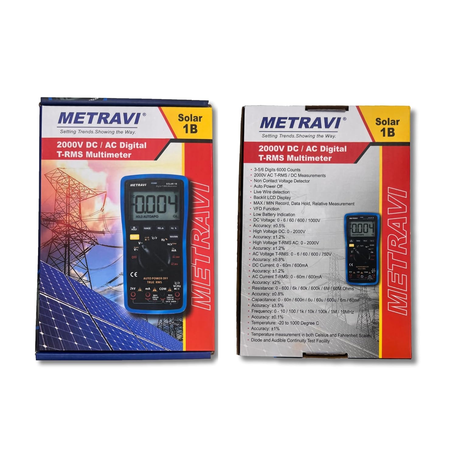 Metravi SOLAR-1B Digital TRMS Multimeter