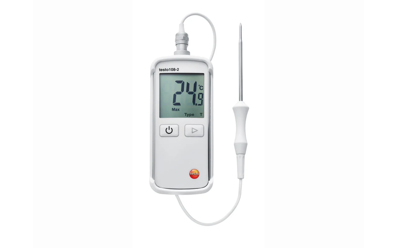 Testo 108-2 - Temperature measuring instrument with lockable probe