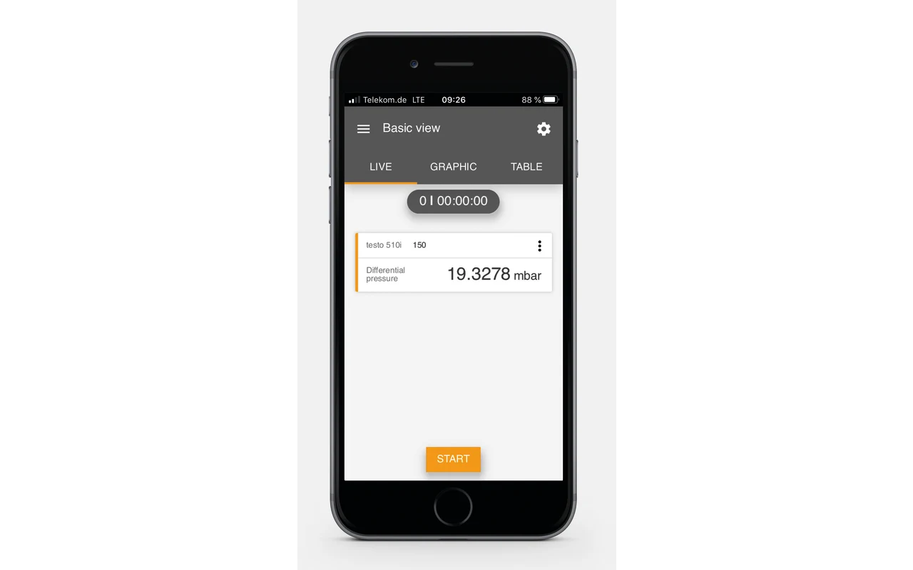 Testo 510i - differential pressure measuring instrument with smartphone operation (0560 1510)