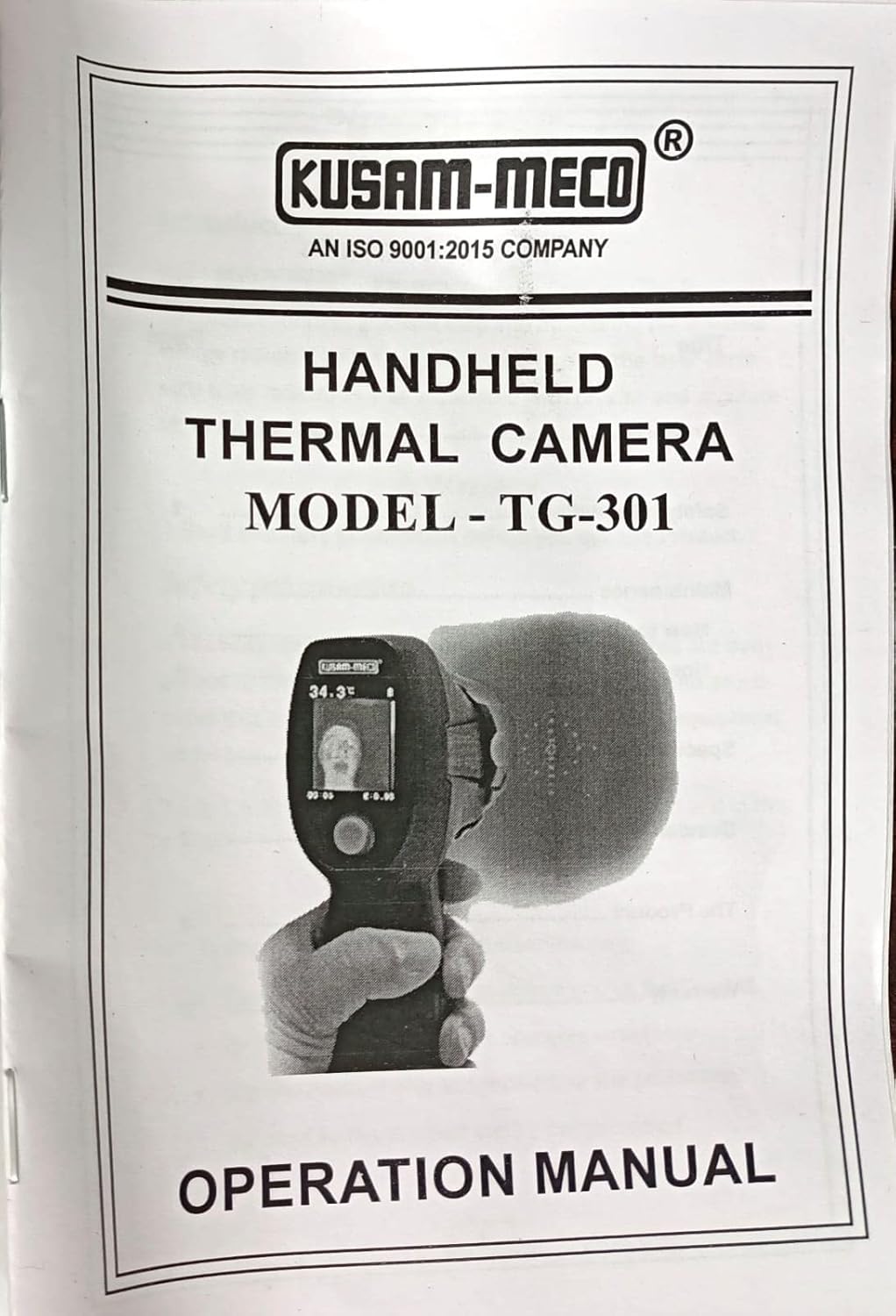 Kusam Meco TG-301 Hand Held Thermal Imaging Camera