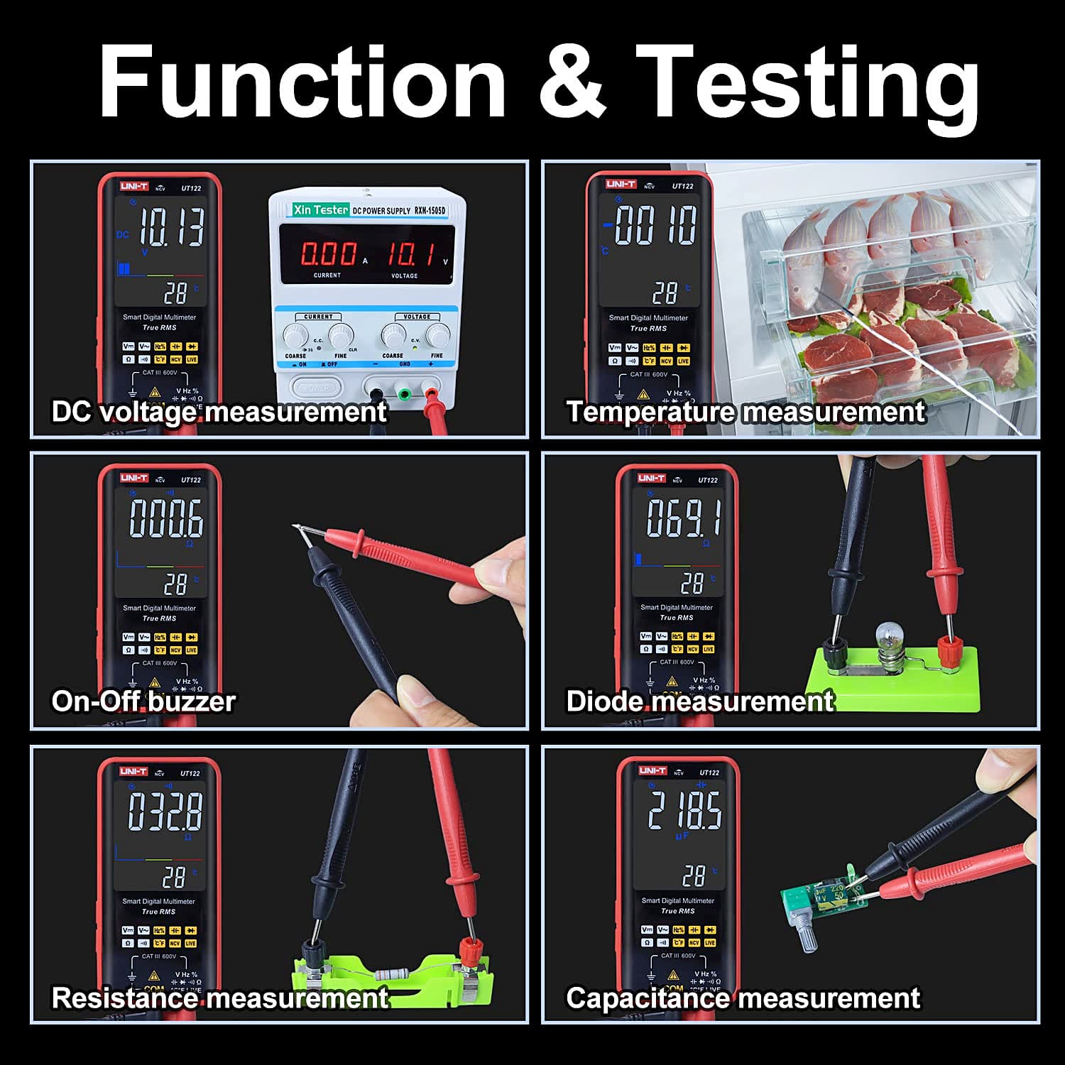 UNI-T UT122 6199 Count True RMS Smart Digital Multimeter
