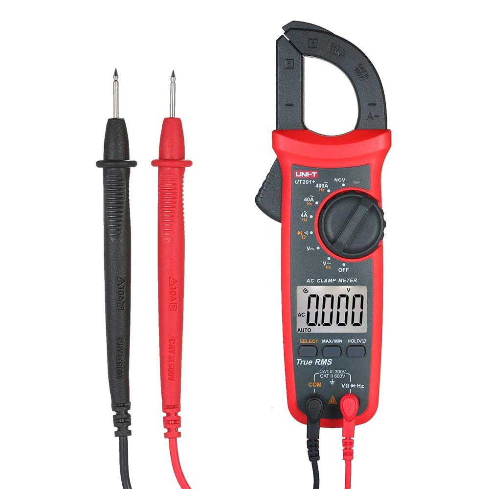 UNI-T UT201+ Digital Clamp Multimeter True RMS Clamp Meter DC/AC Current Voltage Meter