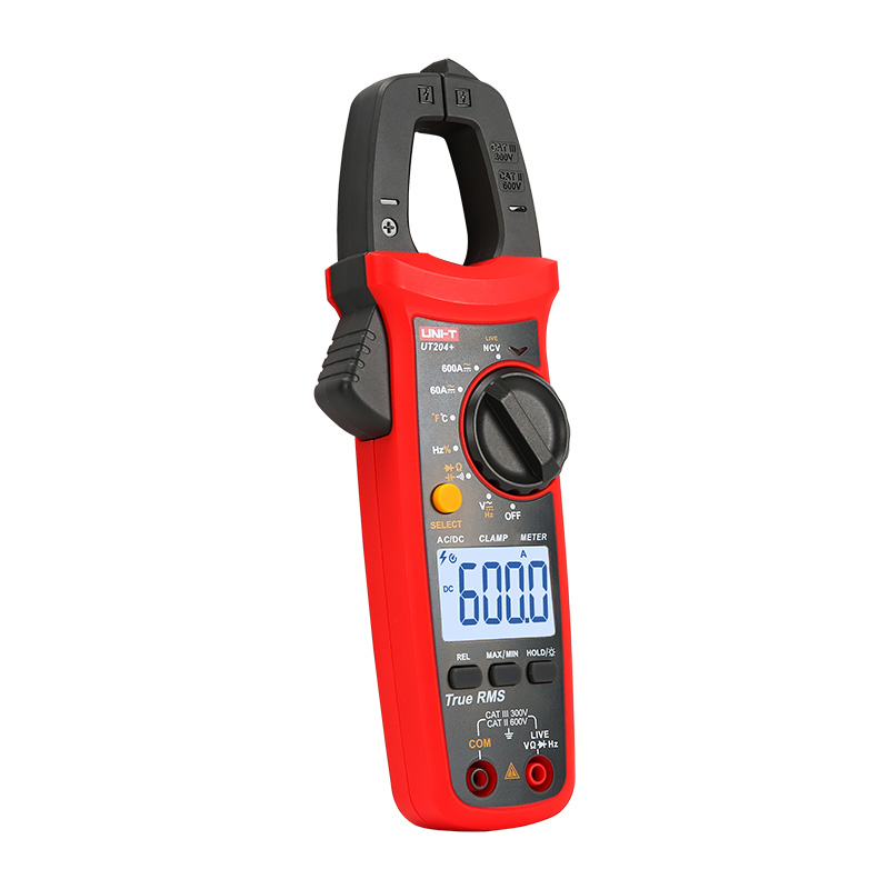 UNI-T UT204+ 600A AC DC Digital Clamp Meter with Resistance and Capacitance