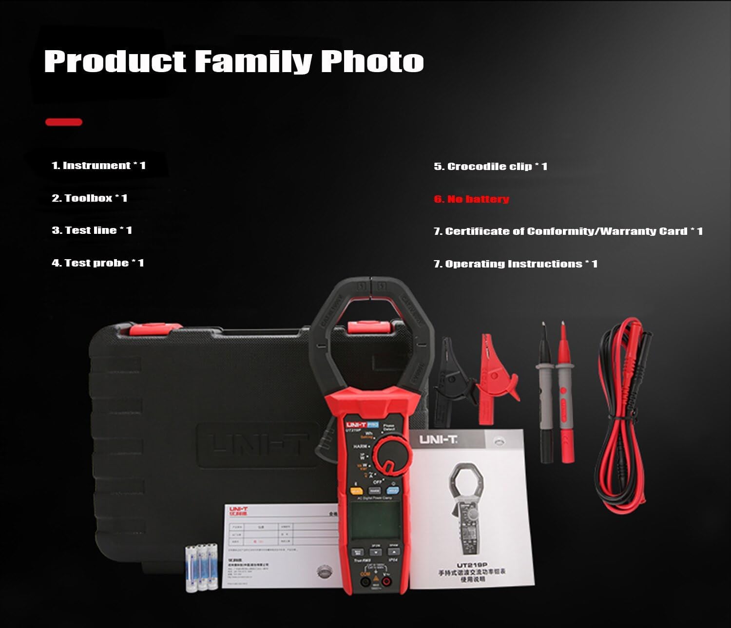 UNI-T UT219P Handheld Harmonic AC Power clamp Meter