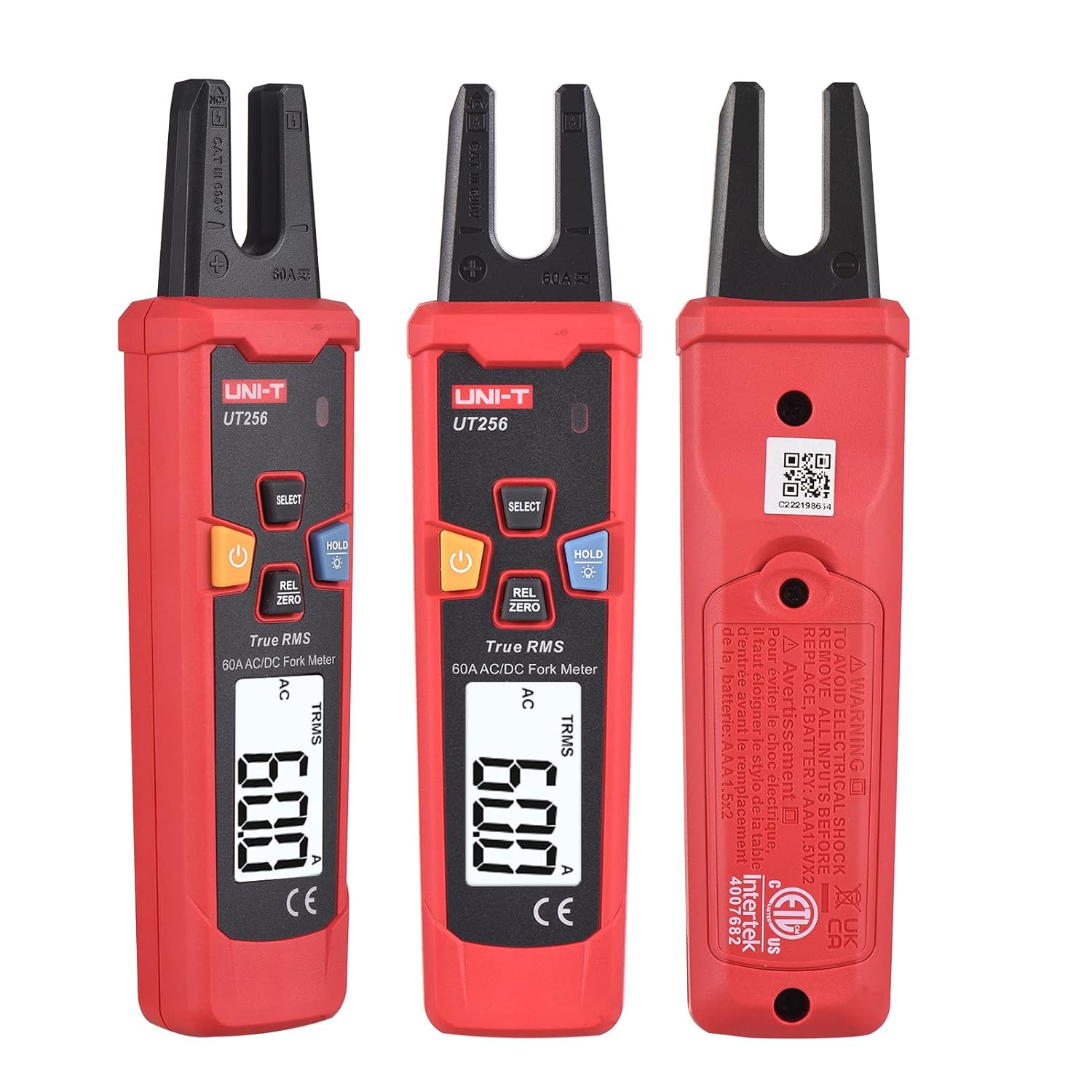 UNI-T UT256 60A AC/DC Fork Meter UNI-T UT256 60A AC/DC Fork Meter