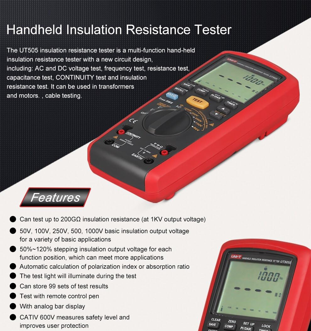 UNI-T UT505A Basic Insulation Resistance