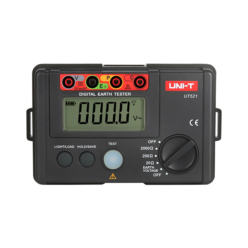 UNI-T UT521 Digital Earth Resistance Tester, 2000 count, Range 0~2000Ω UNI-T UT521 Digital Earth Resistance Tester, 2000 count, Range 0~2000Ω