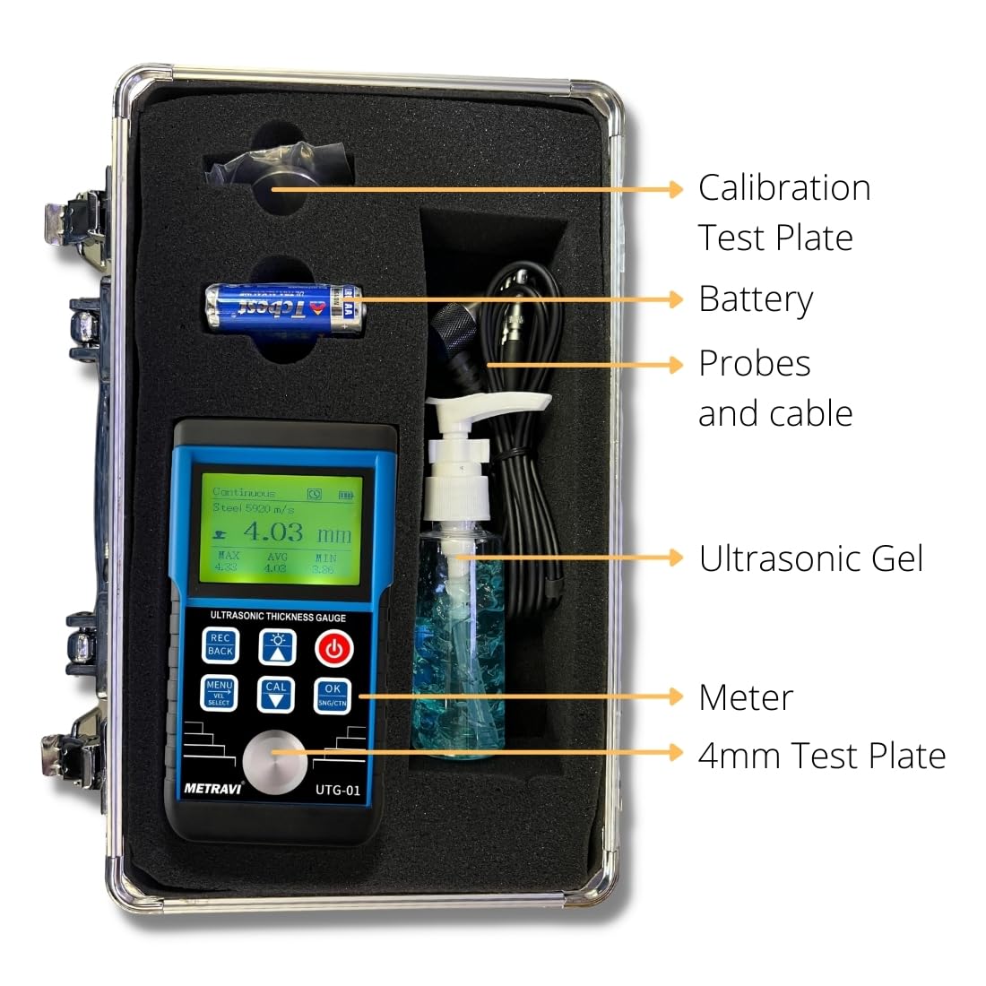 Metravi UTG-01 Ultrasonic Thickness Gauge