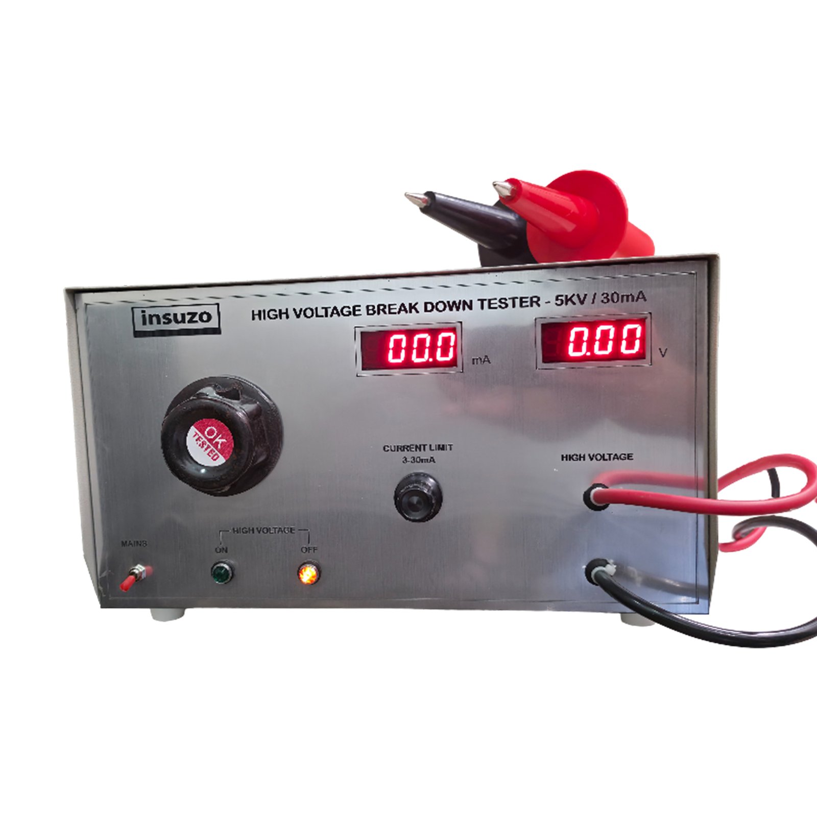 HIGH VOLTAGE BREAKDOWN TESTER ( 5KV / 30mA )