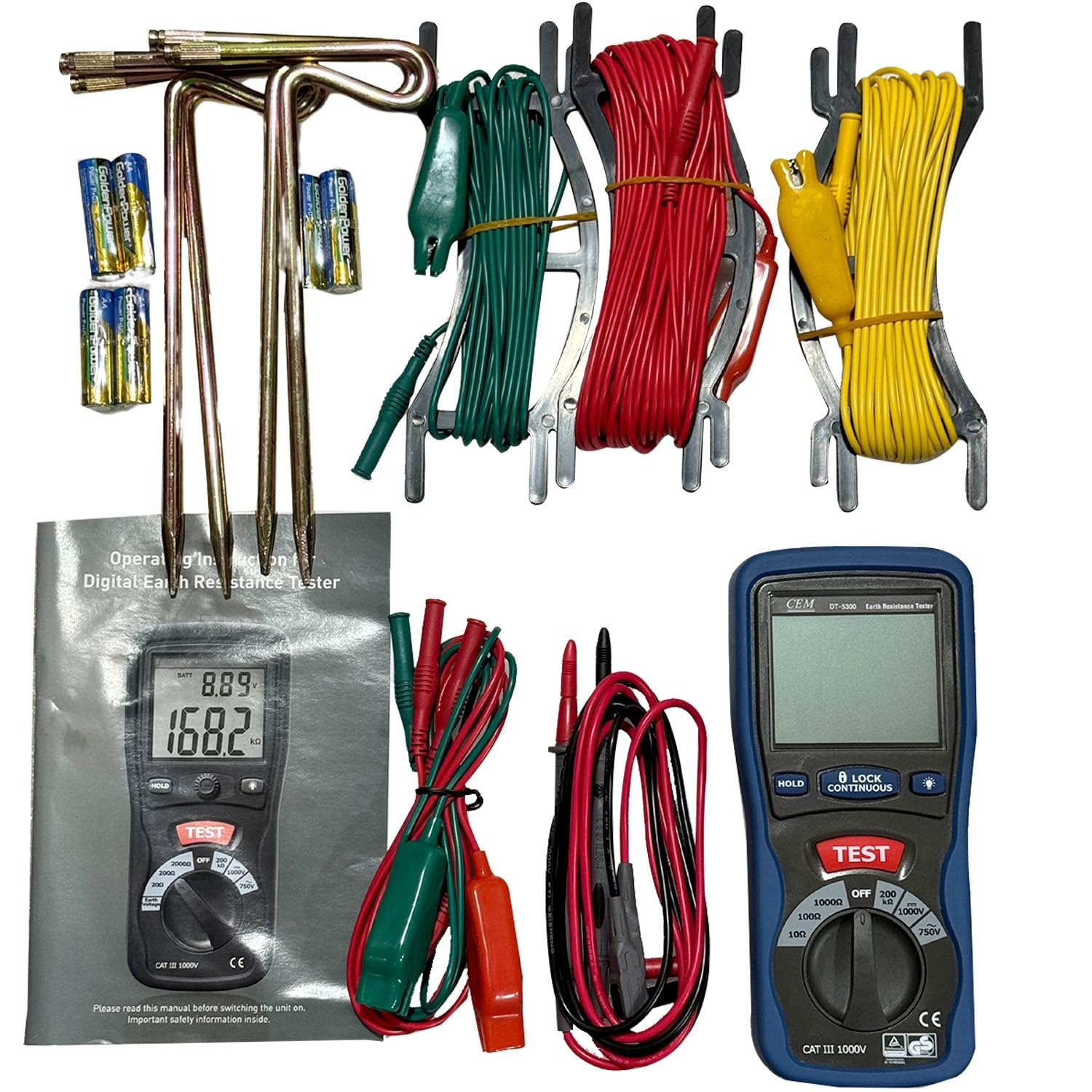 CEM DT-5300 Digital Earth Resistance Tester