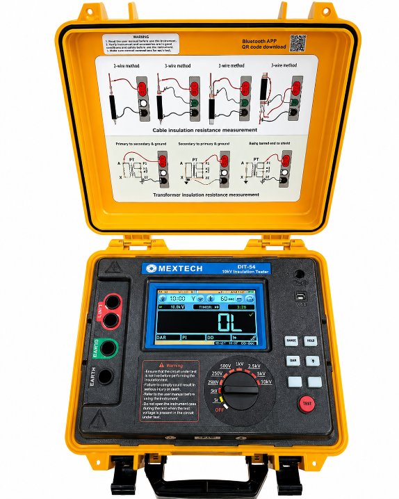 Mextech DIT54 10KV Digital Insulation Tester Image