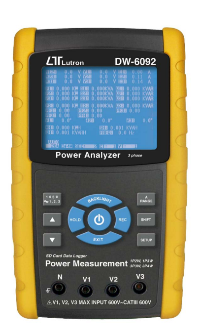 Lutron DW-6092 3 PHASE POWER ANALYZER