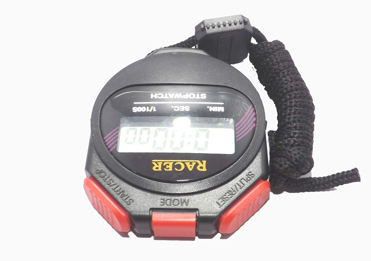 Racer Stopwatch Alarm Clock with Black Color