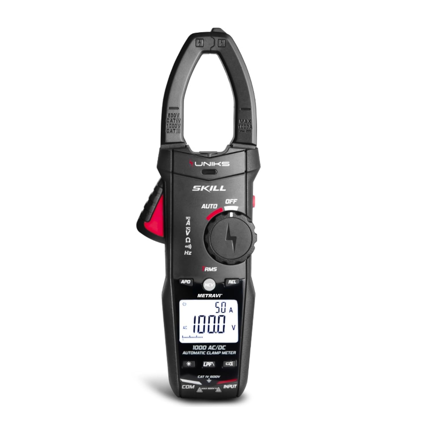 Metravi Uniks SKILL TRMS AC DC Fully Automatic Clamp Meter